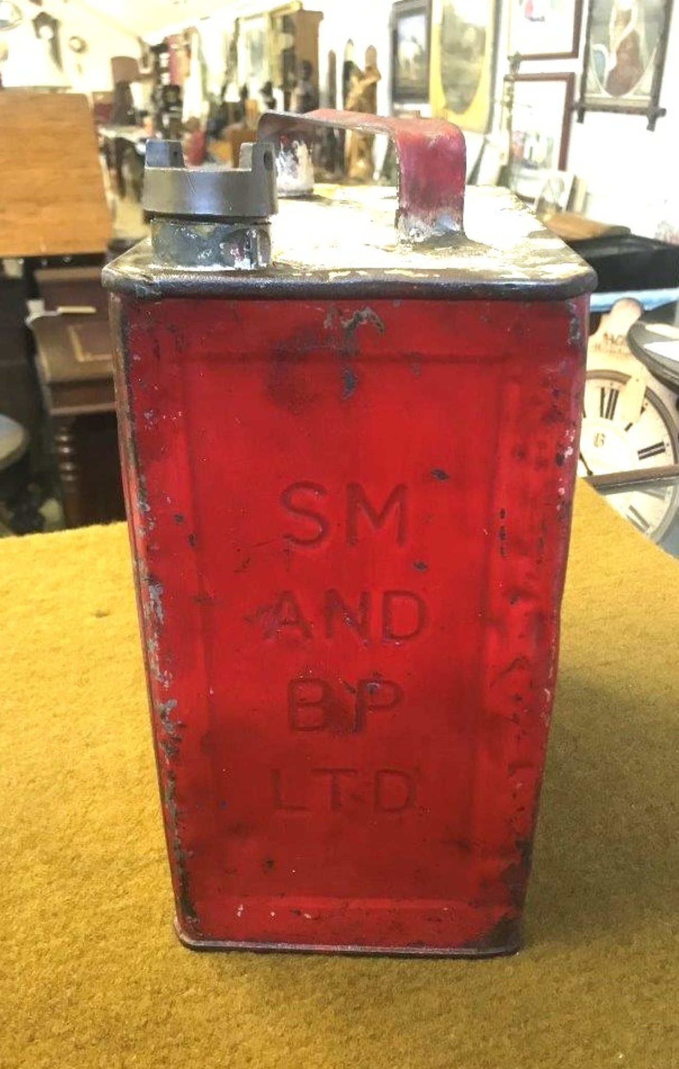 Vintage Shell Mex & BP Ltd 2 Gallon Petrol Can