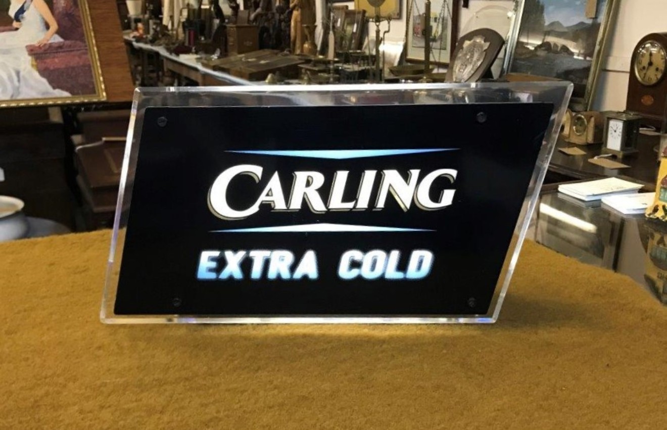 Vintage Carling Extra Cold Illuminated Bar Sign