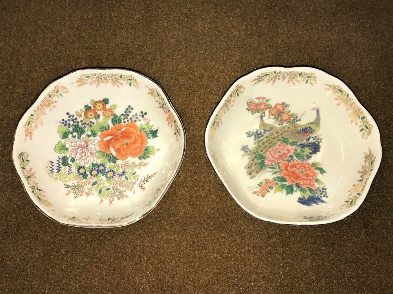 Pair of Satsuma Dishes