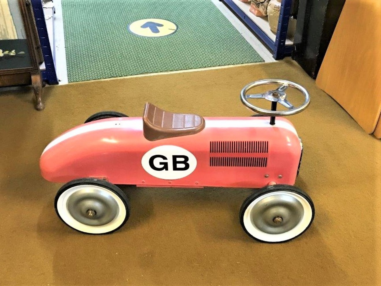 Vintage Child's Push Along Racing Car