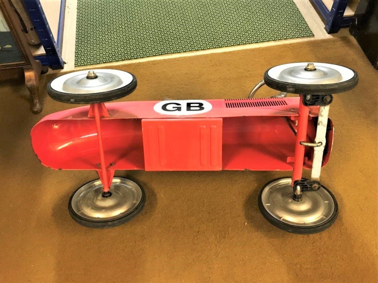 Vintage Child's Push Along Racing Car