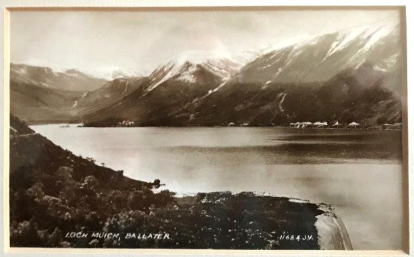 Framed Set of 3 Early Ballater Postcards "Greetings From Ballater"