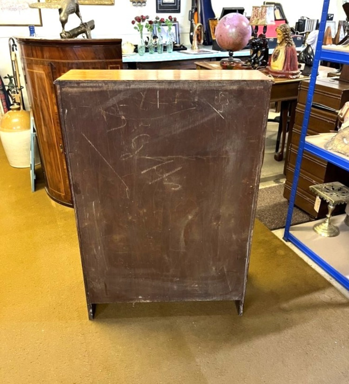 Arts & Crafts Solid Oak Bureau Writing Desk