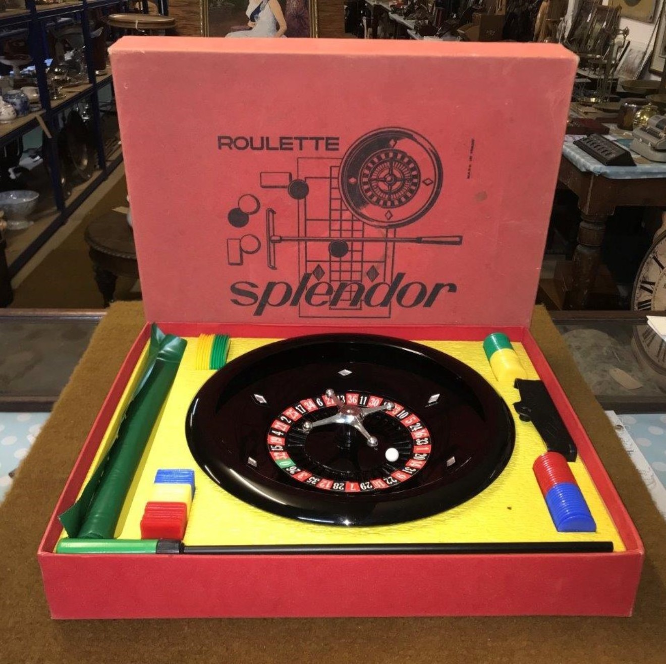 Vintage Roulette Casino Gaming Set