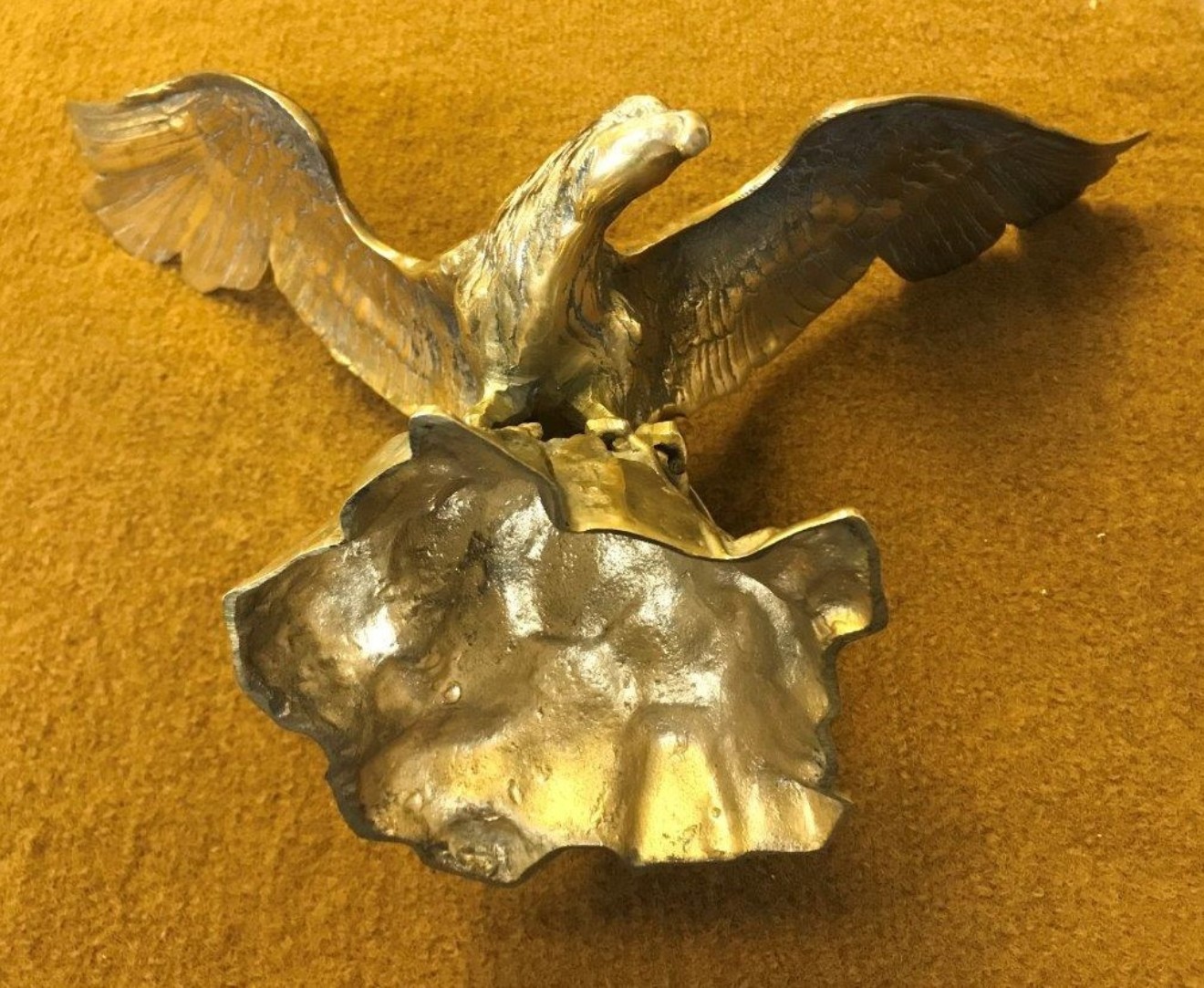 Vintage Brass Eagle Statue