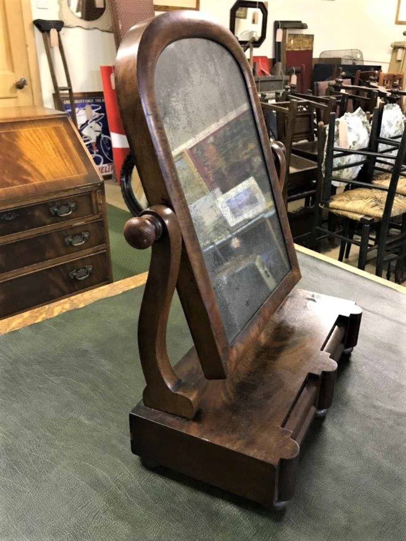 Victorian Mahogany Toilet Mirror