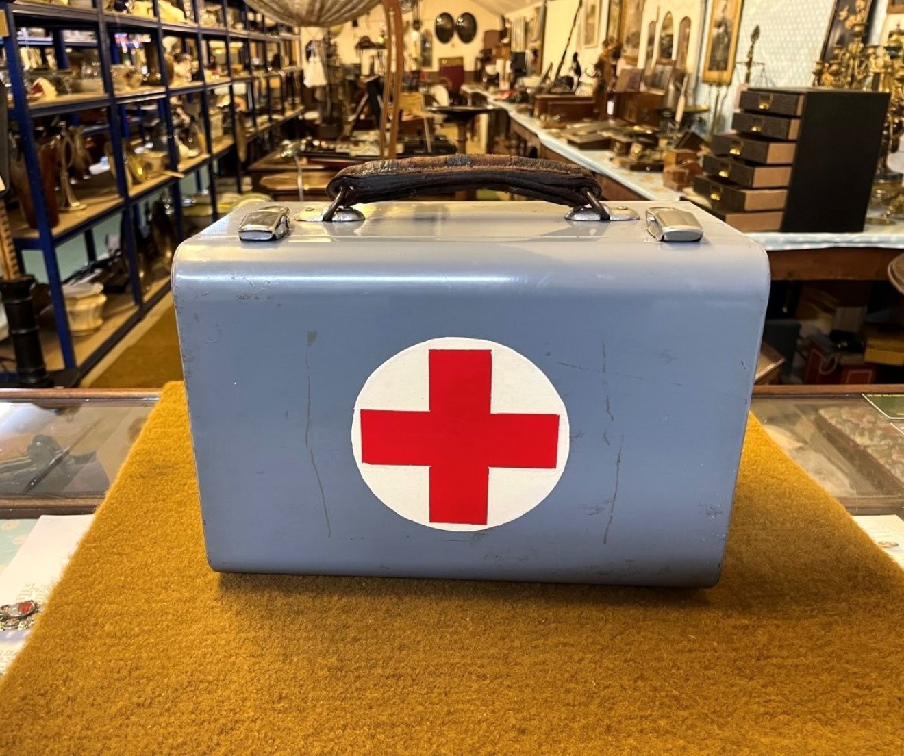 Vintage Metal Cased Portable First Aid Kit