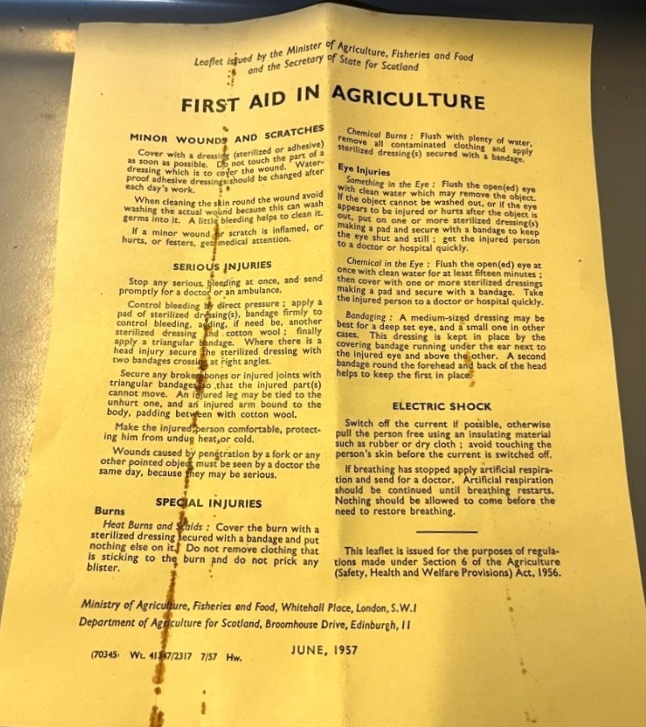 Vintage Metal Cased Portable First Aid Kit