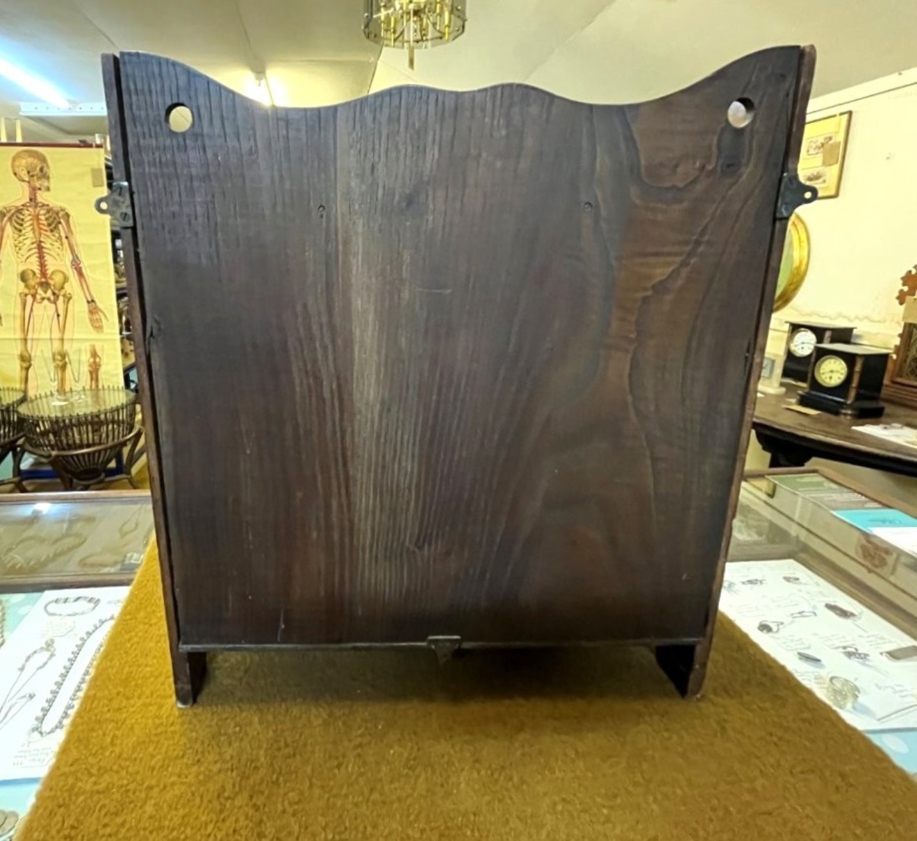 Antique Oak Smokers Cabinet
