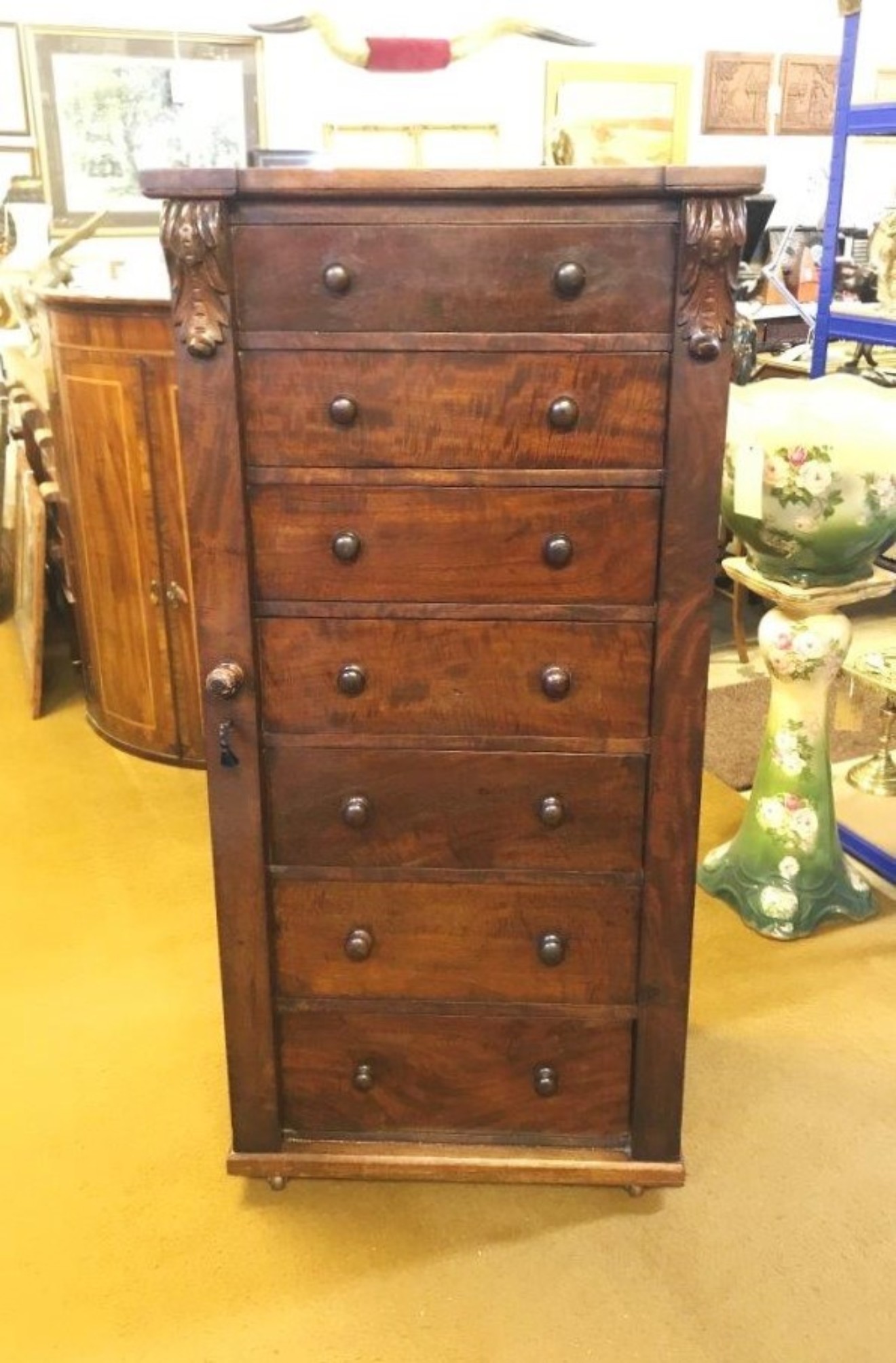 Victorian Mahogany Wellington Chest of Drawers