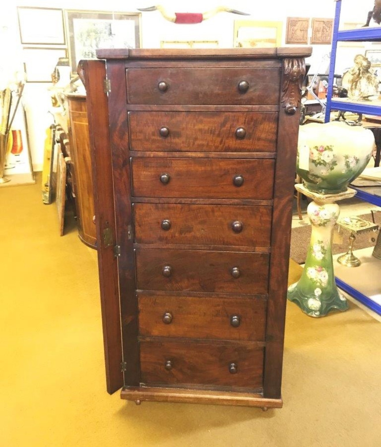 Victorian Mahogany Wellington Chest of Drawers