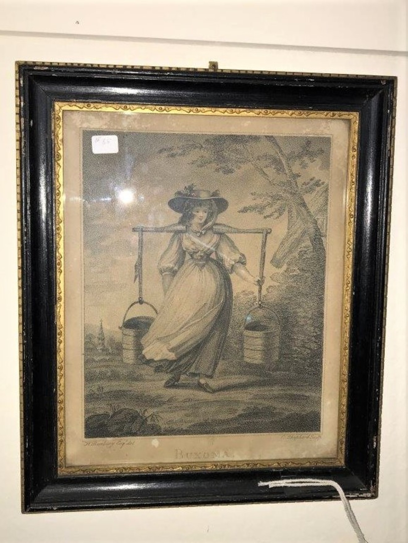 Pair Early 19th Century Engravings ﻿“Buxoma” & “Susan”