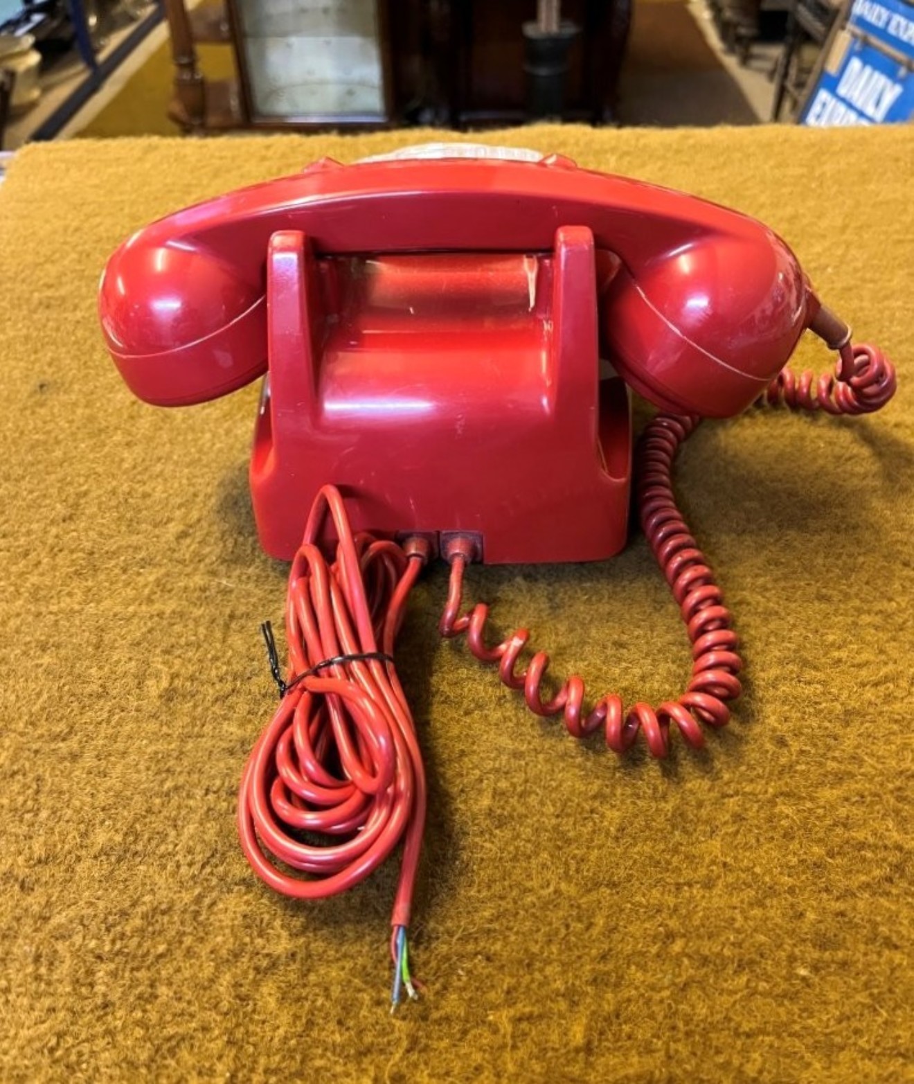 Vintage Red GPO 706F Telephone "Bat Phone"