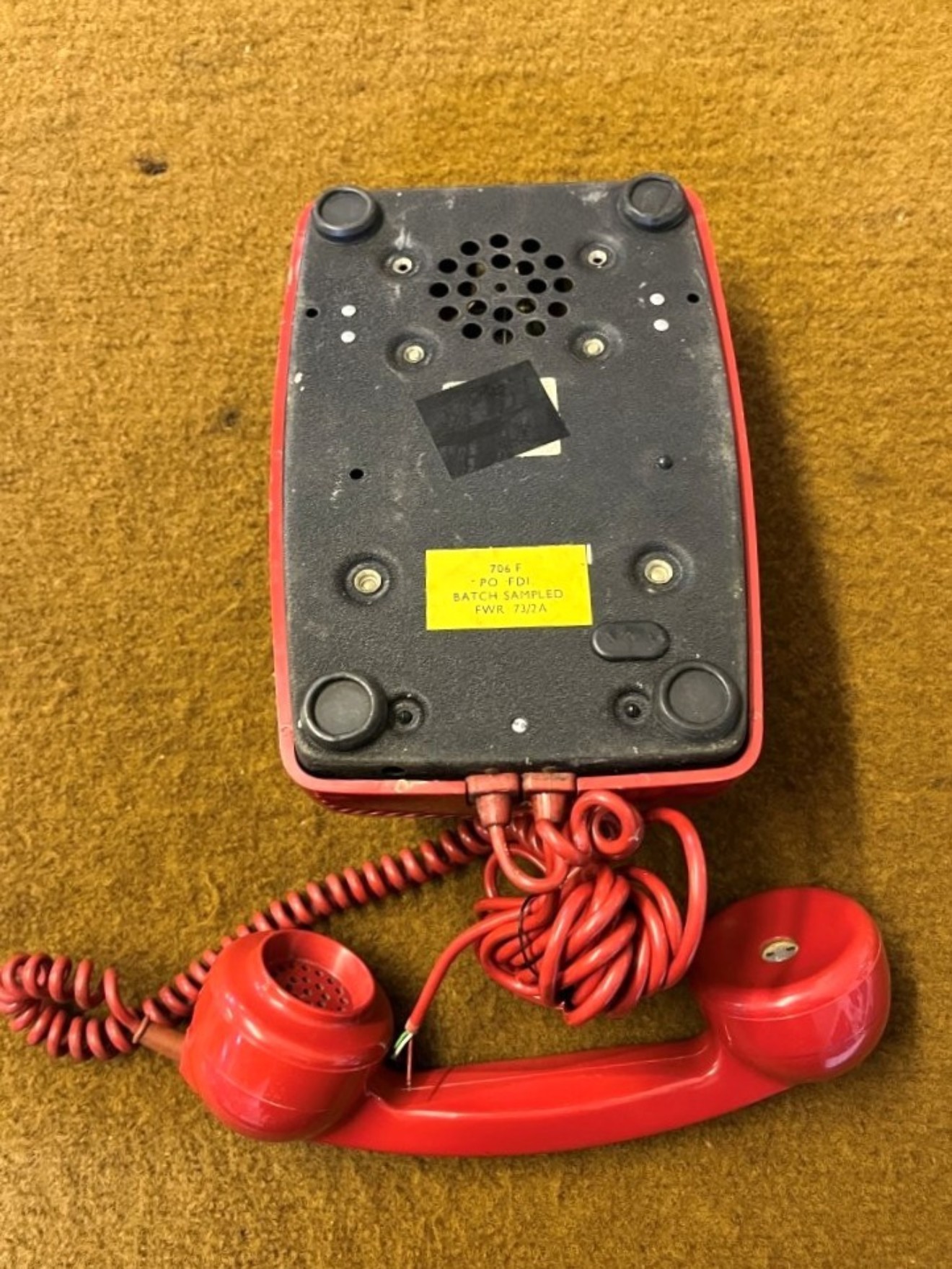 Vintage Red GPO 706F Telephone "Bat Phone"
