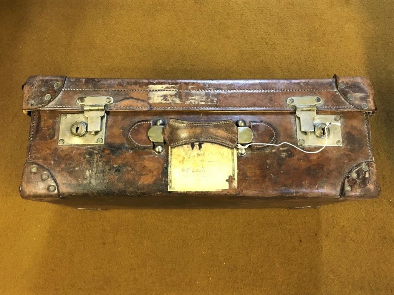 Medium Size Leather Suitcase