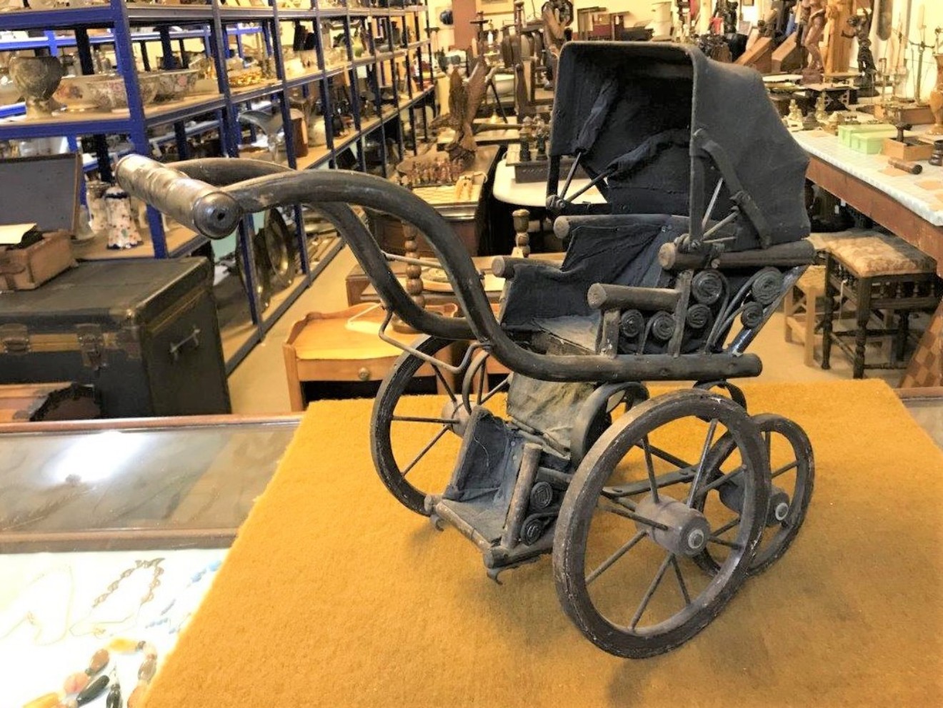 Victorian Style Miniature Dolls Pram