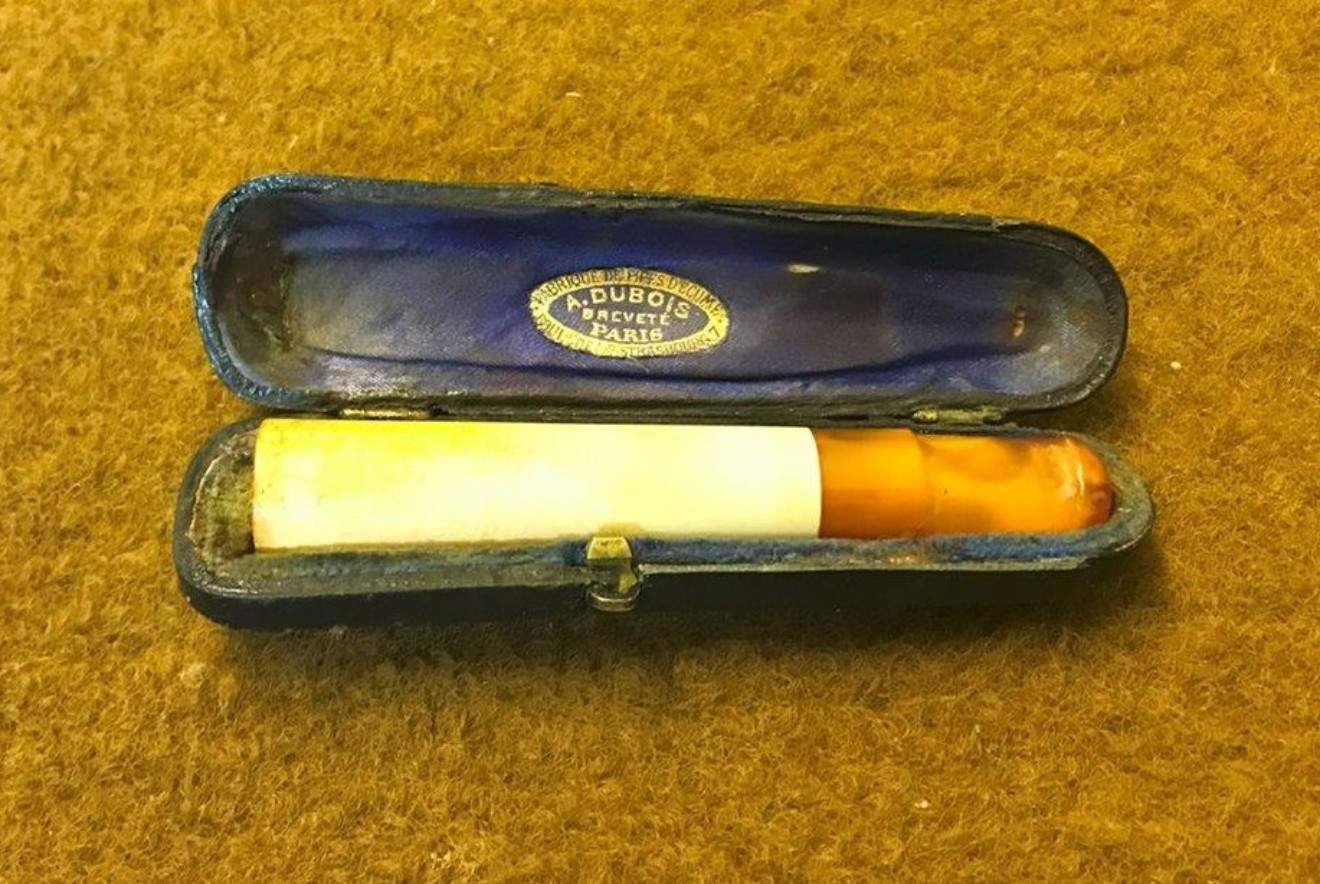 Antique Amber and Meerschaum Cheroot Holder By A Dubois Paris