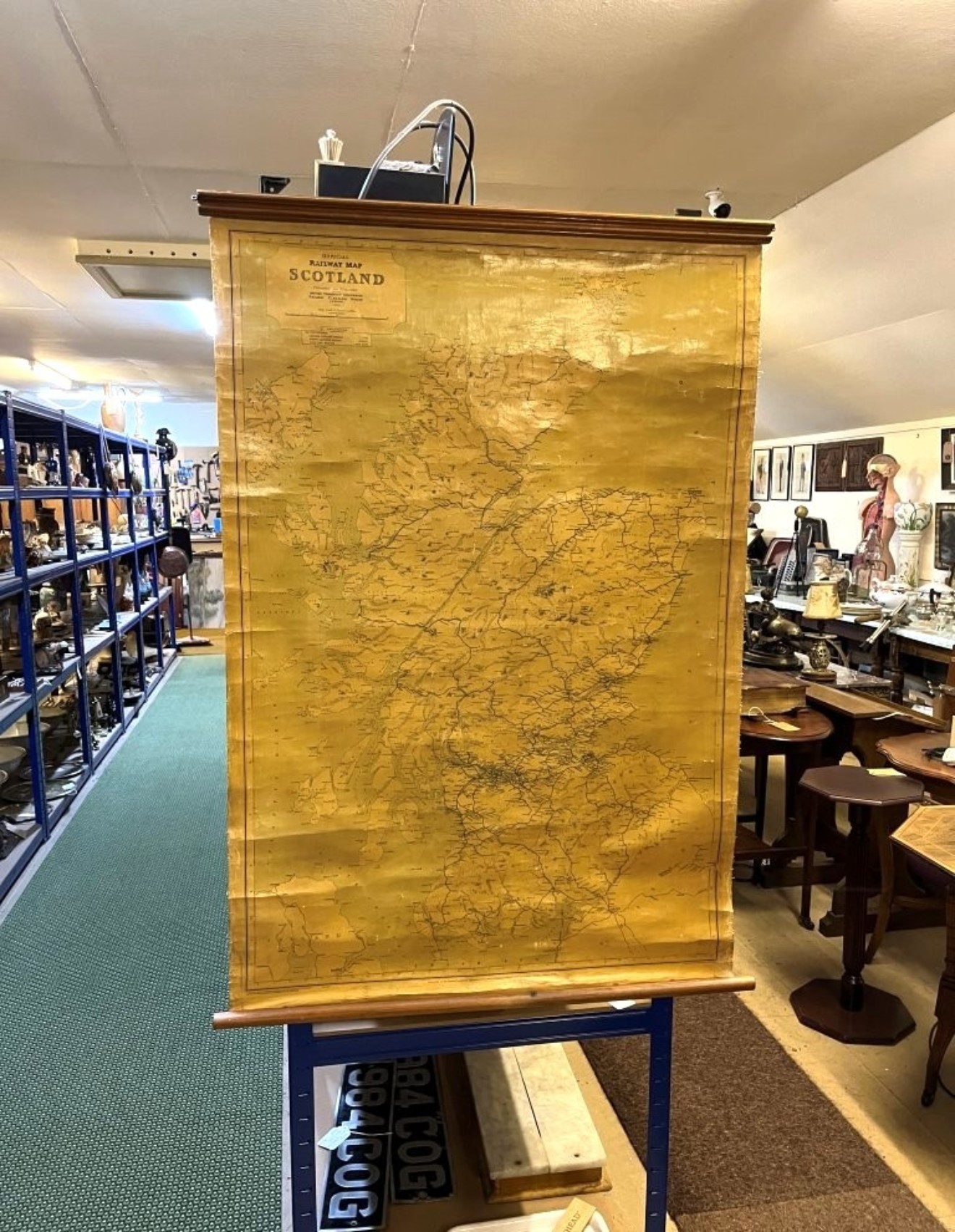 Vintage Official Railway Map of Scotland