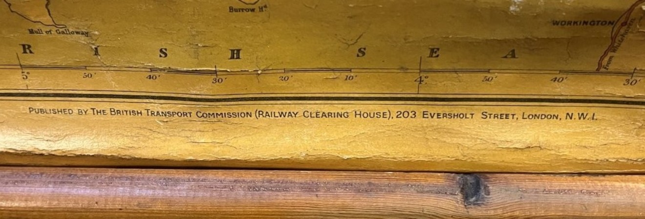 Vintage Official Railway Map of Scotland