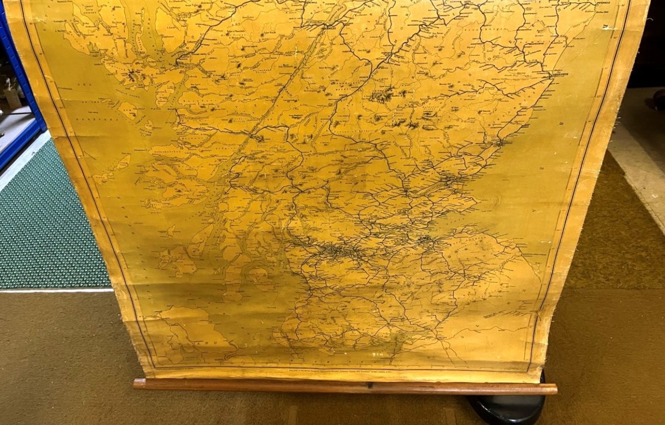 Vintage Official Railway Map of Scotland