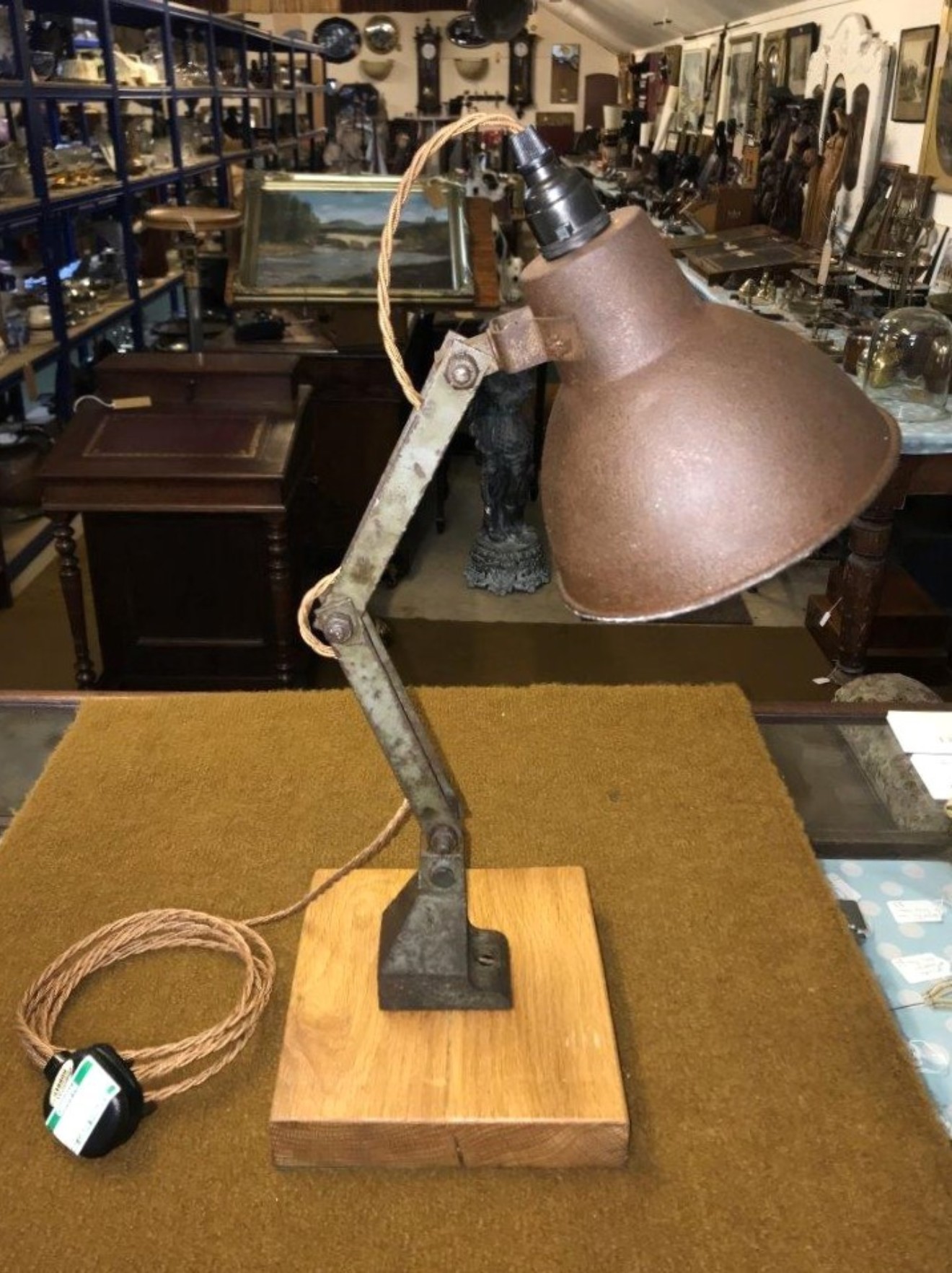 Vintage Articulating Machinists / Engineers Lamp