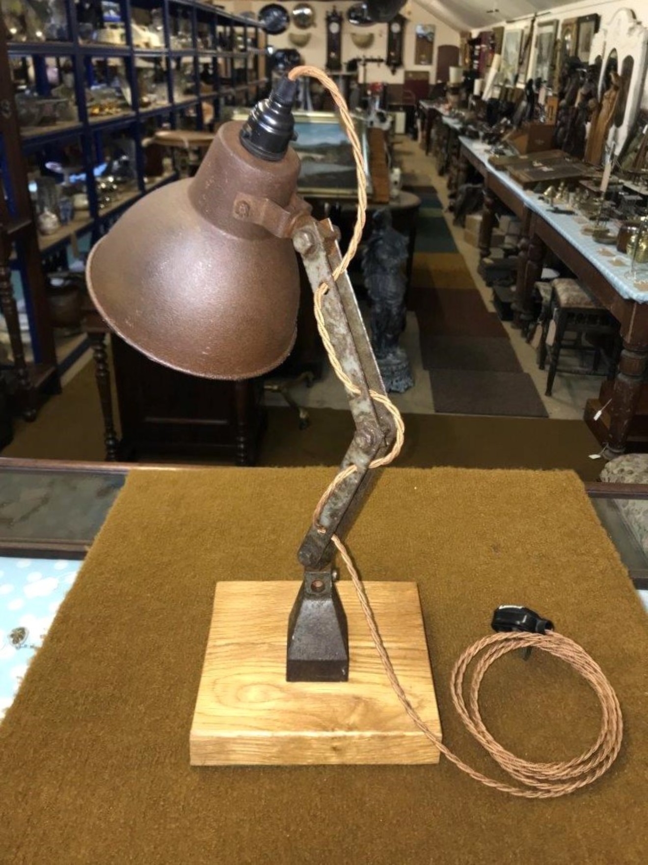 Vintage Articulating Machinists / Engineers Lamp