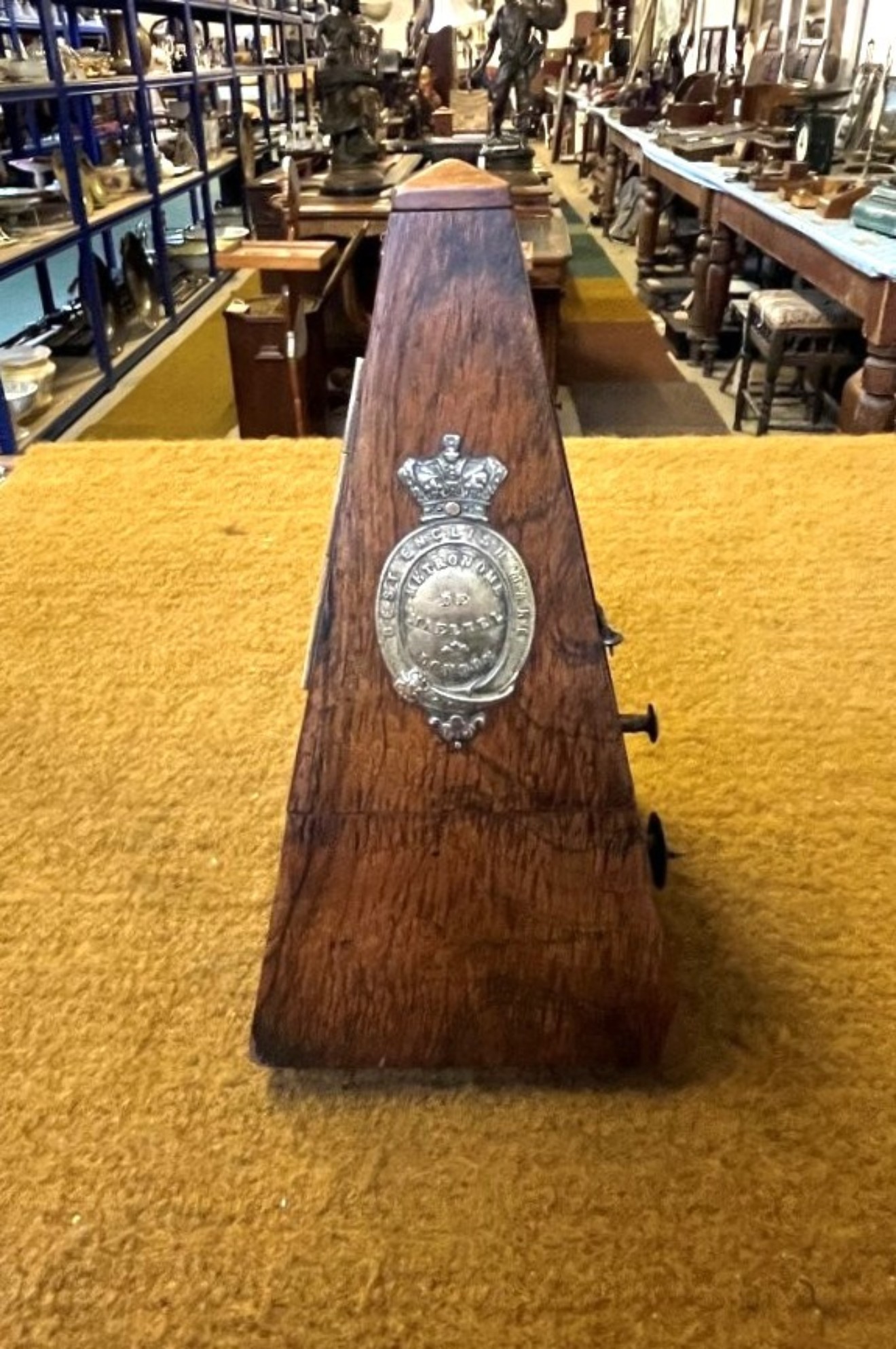 Victorian Metronome De Maelzel London Best English Made in Rosewood Case