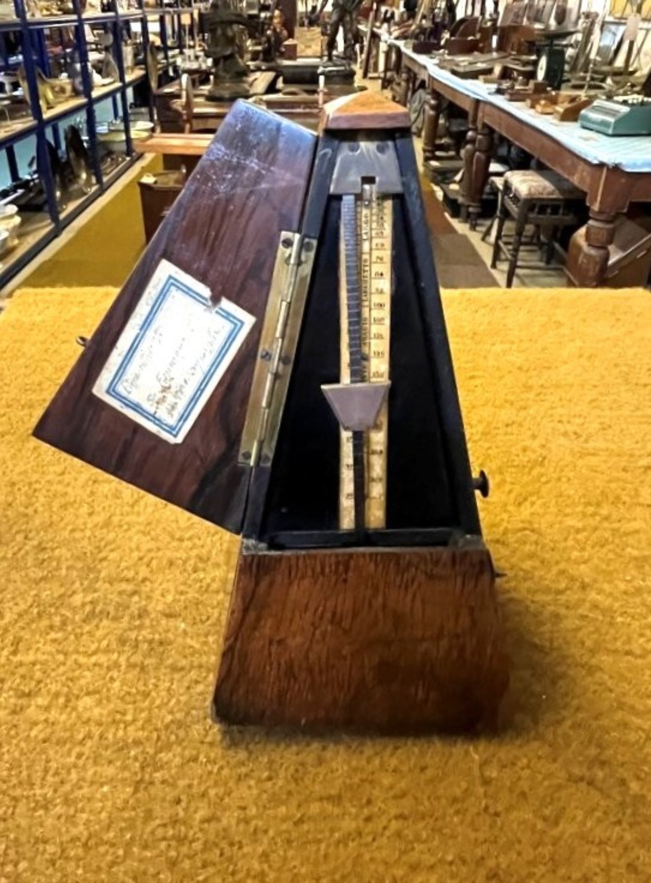 Victorian Metronome De Maelzel London Best English Made in Rosewood Case