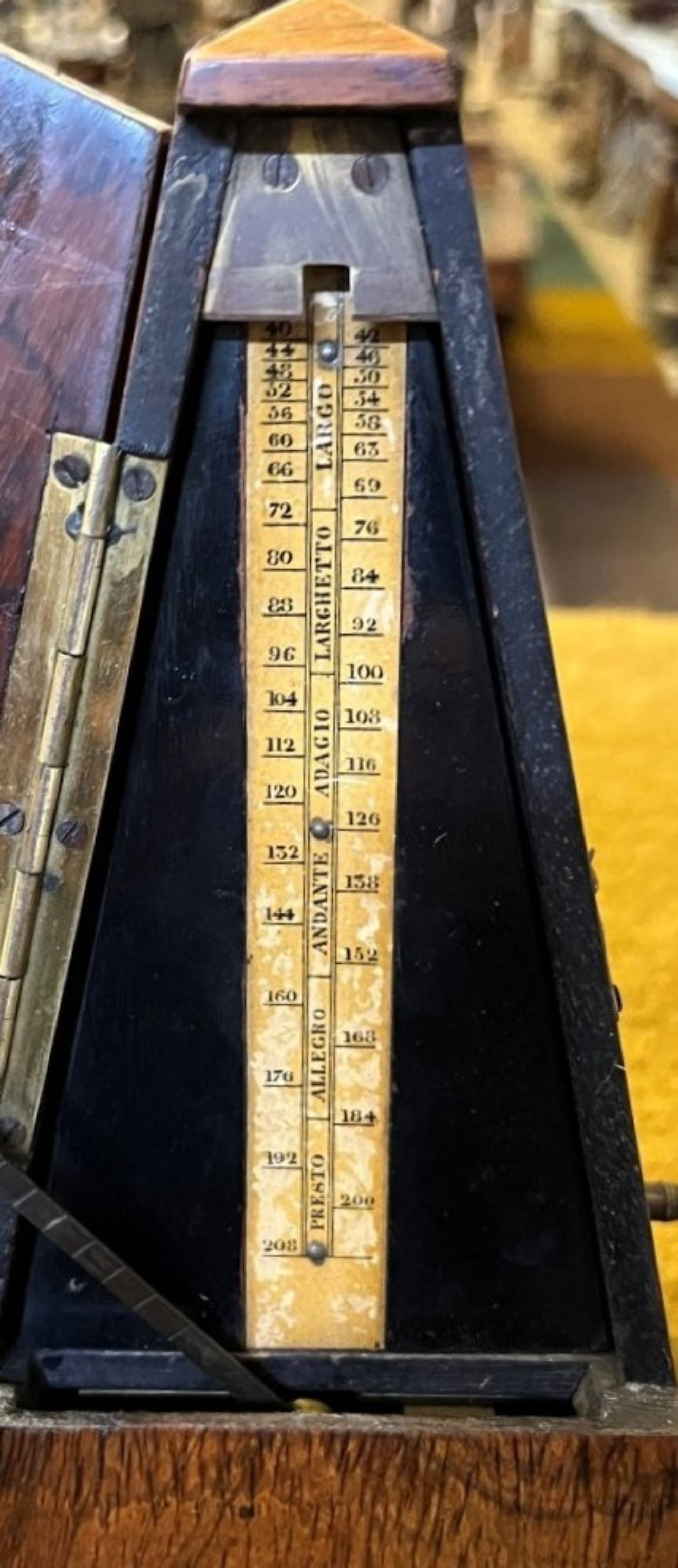 Victorian Metronome De Maelzel London Best English Made in Rosewood Case