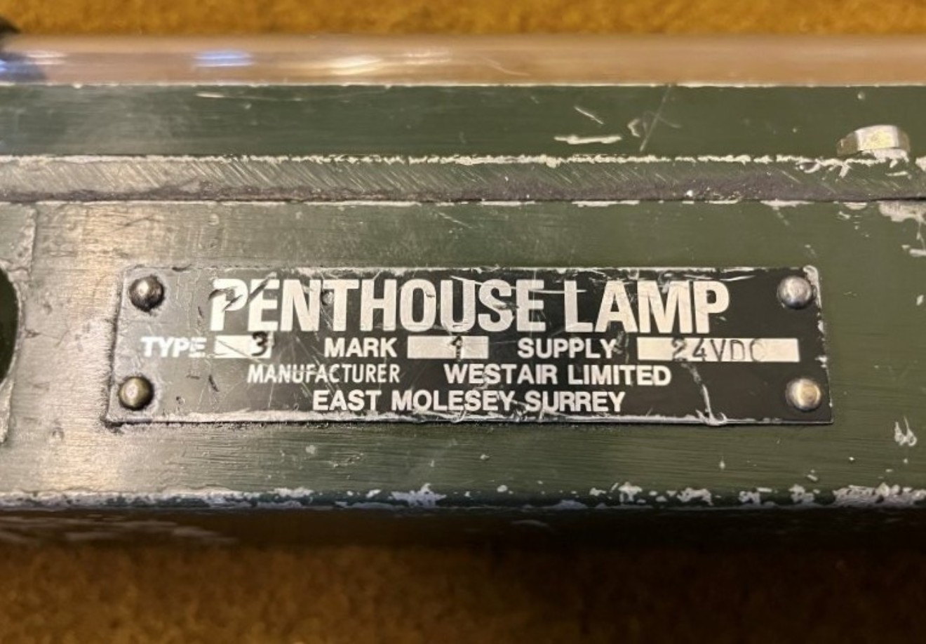 Vintage Pair of Military Armoured Vehicle Lamps