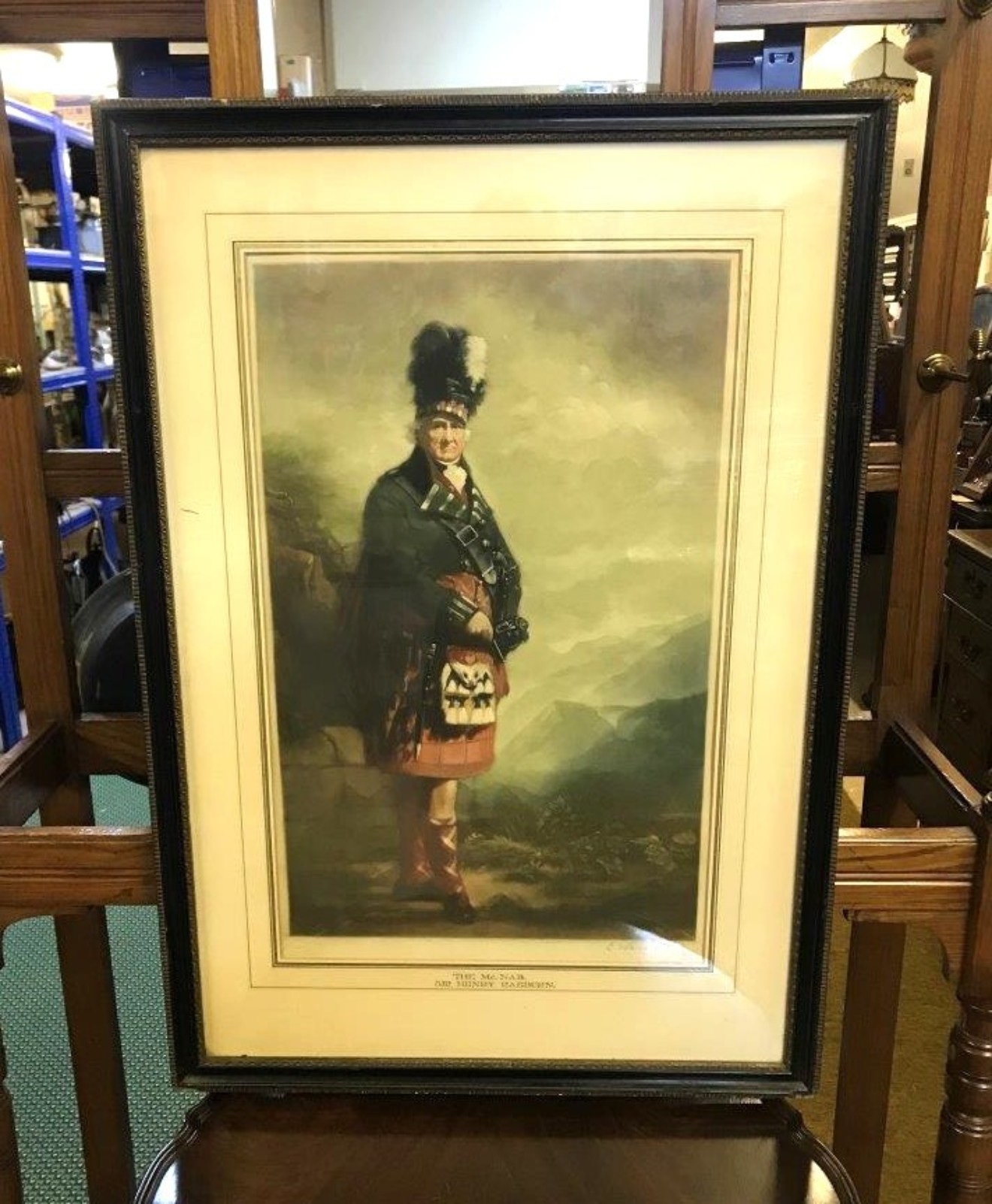 Antique Lithographic Print 'The McNab' depicting Francis McNab 12th Laird of McNab (1734-1816)