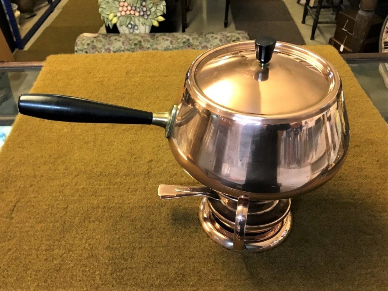 Vintage Copper Fondue Set