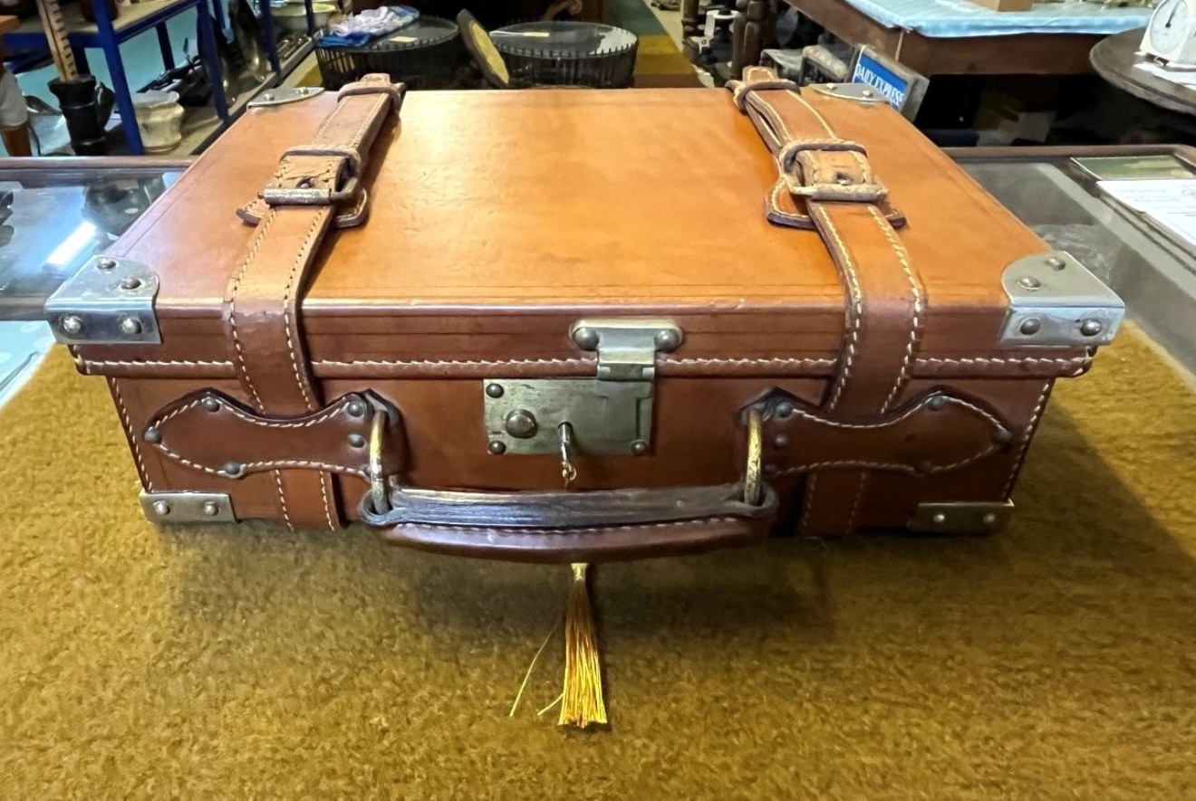 Vintage Leather Cartridge Case