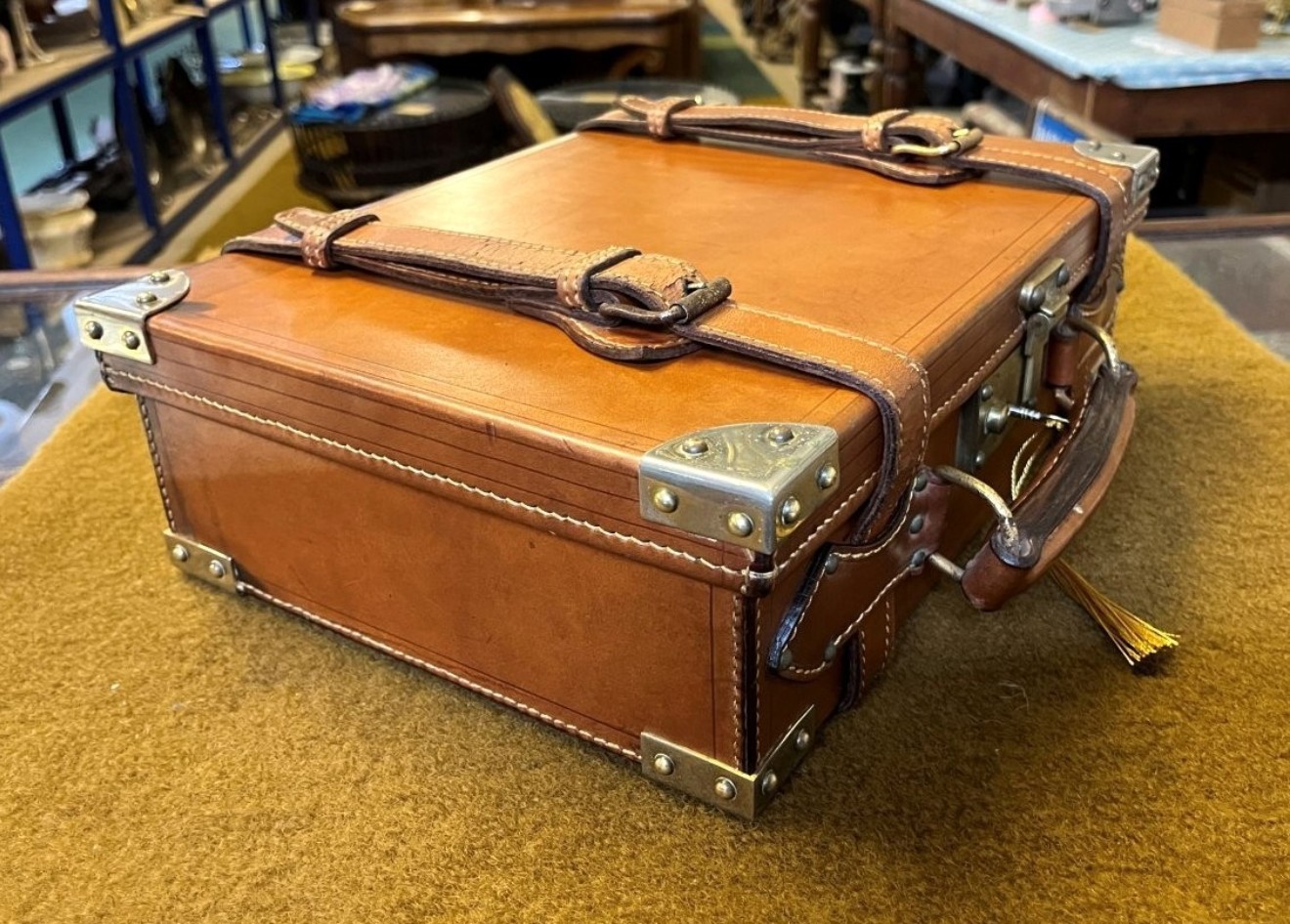 Vintage Leather Cartridge Case