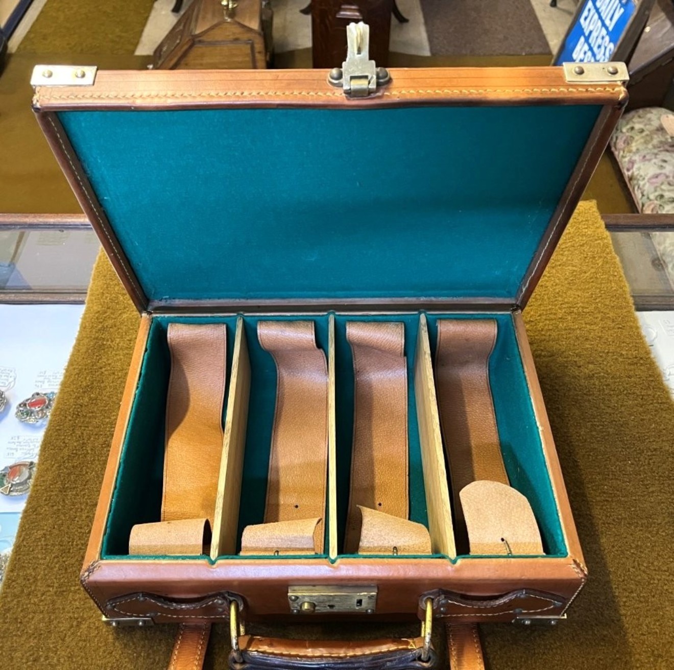 Vintage Leather Cartridge Case