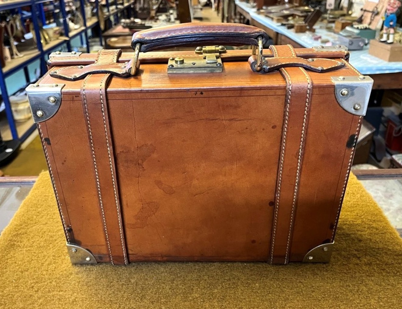 Vintage Leather Cartridge Case