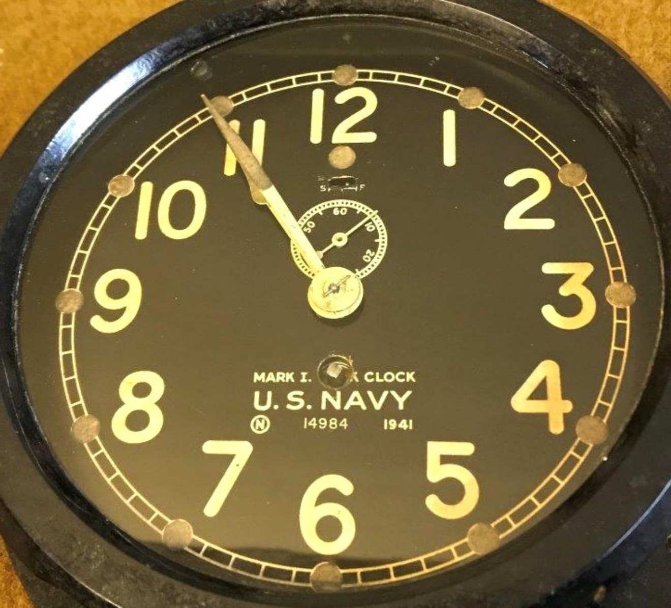 WW2 U.S. Navy Mk1 Deck Clock