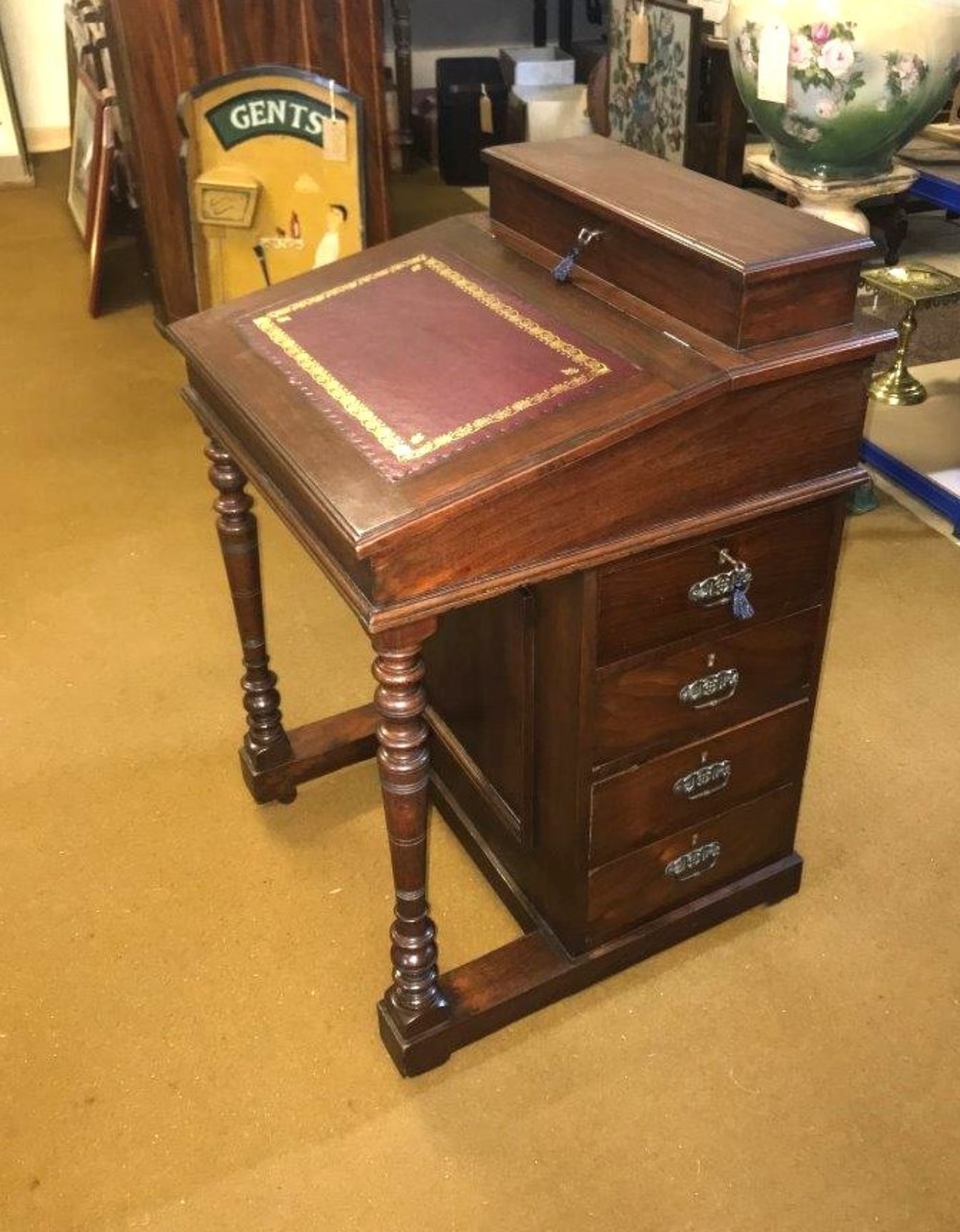 Victorian Mahogany Davenport