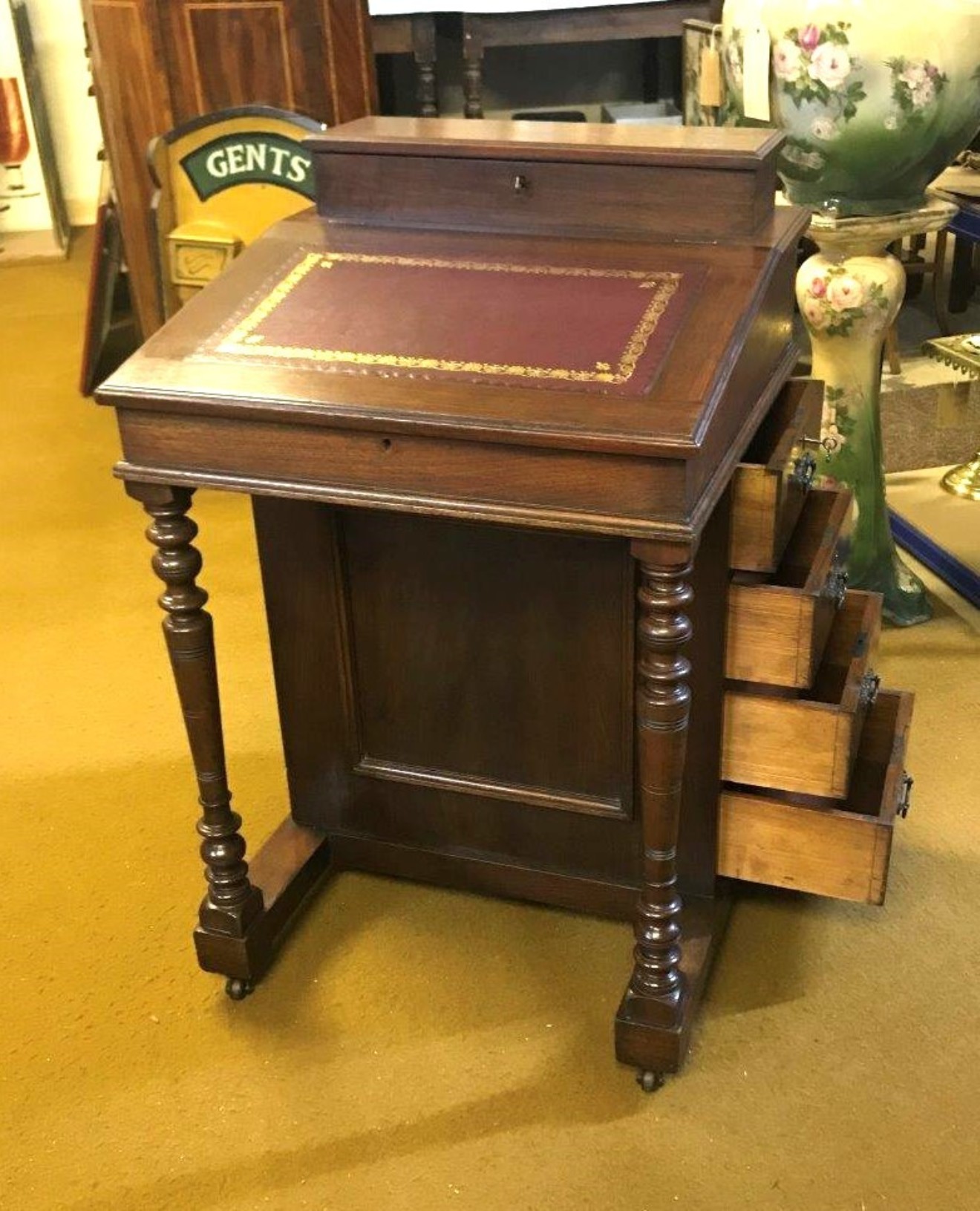 Victorian Mahogany Davenport