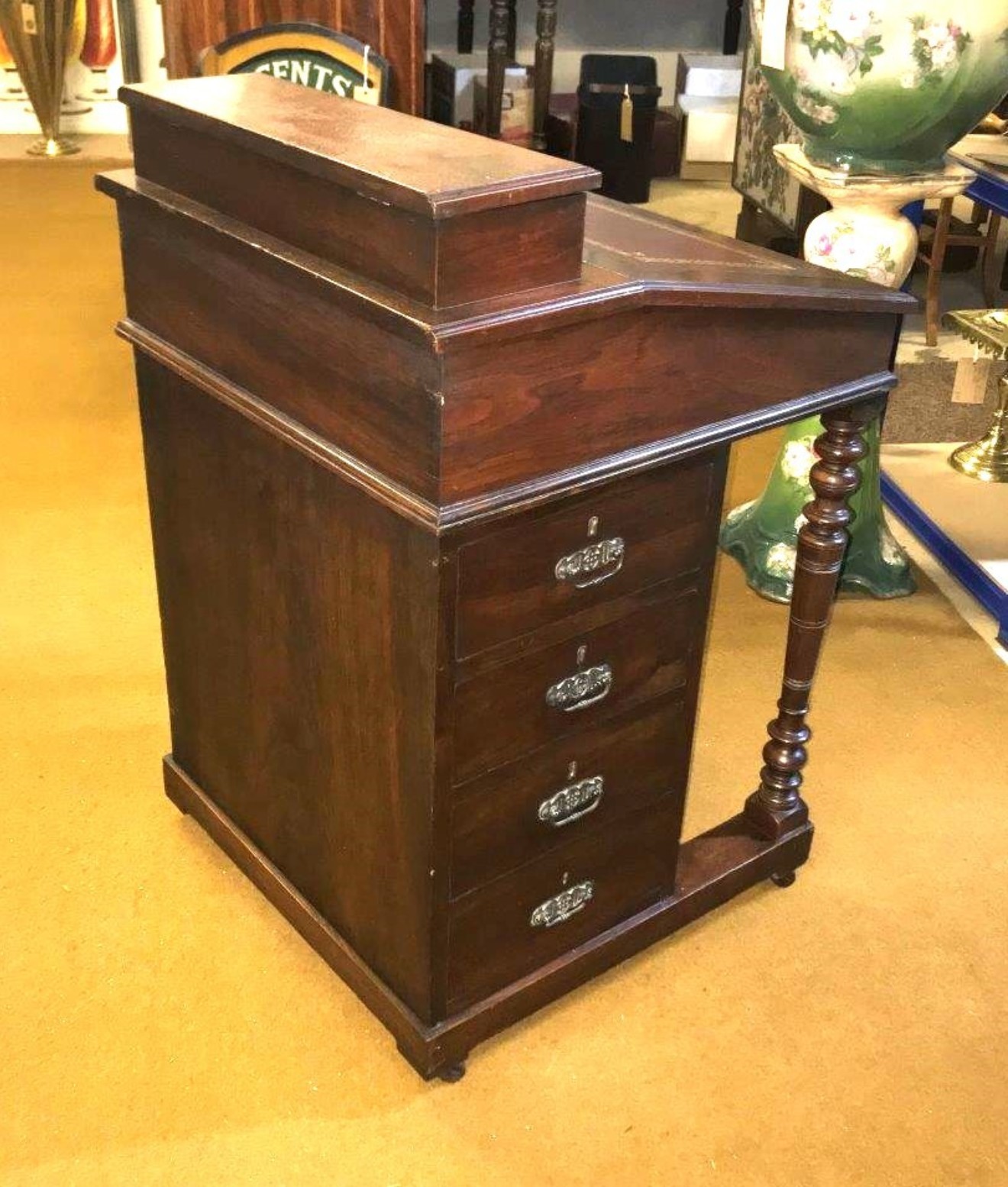 Victorian Mahogany Davenport