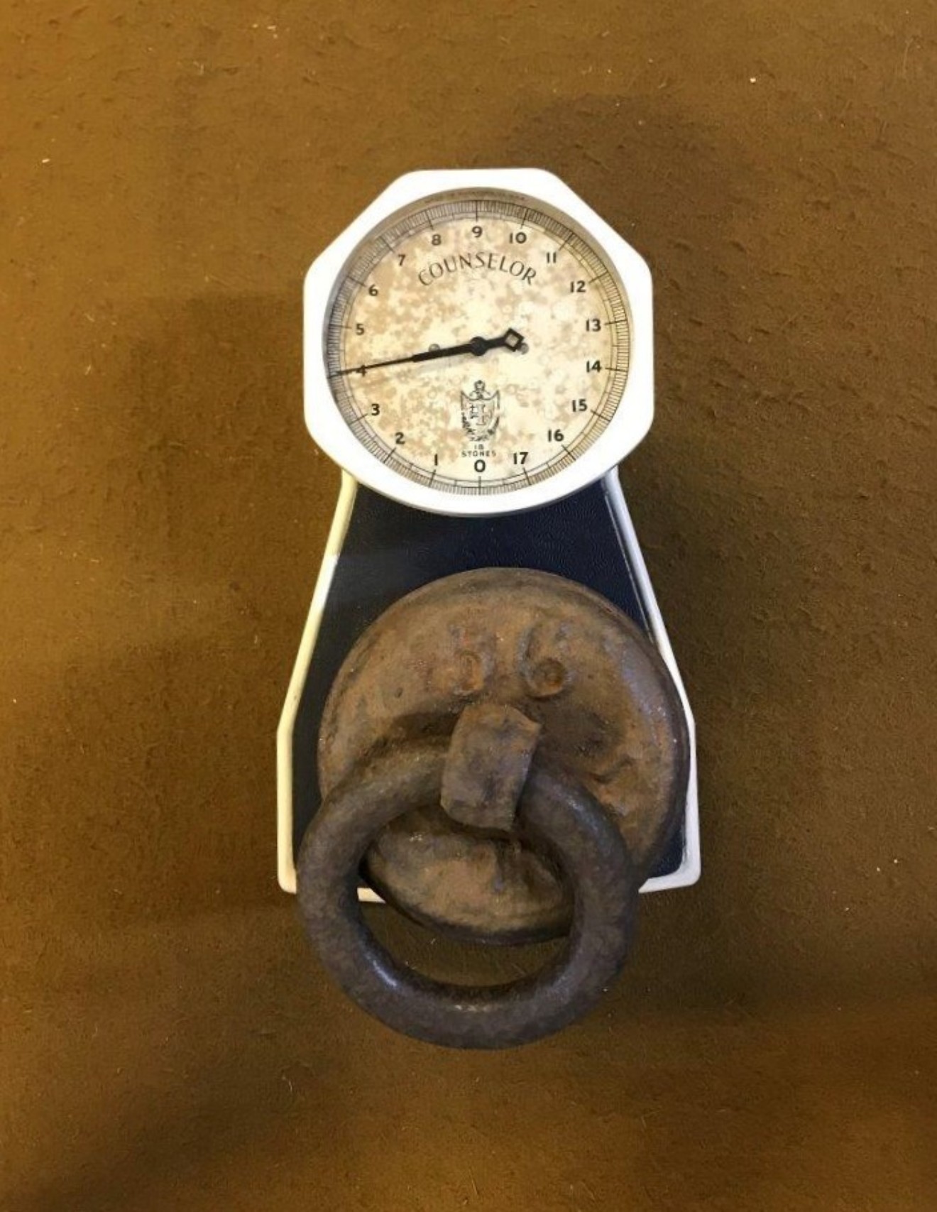 Antique American Bathroom Scales "Counselor" by The Brearly Co Rockford Illinois USA