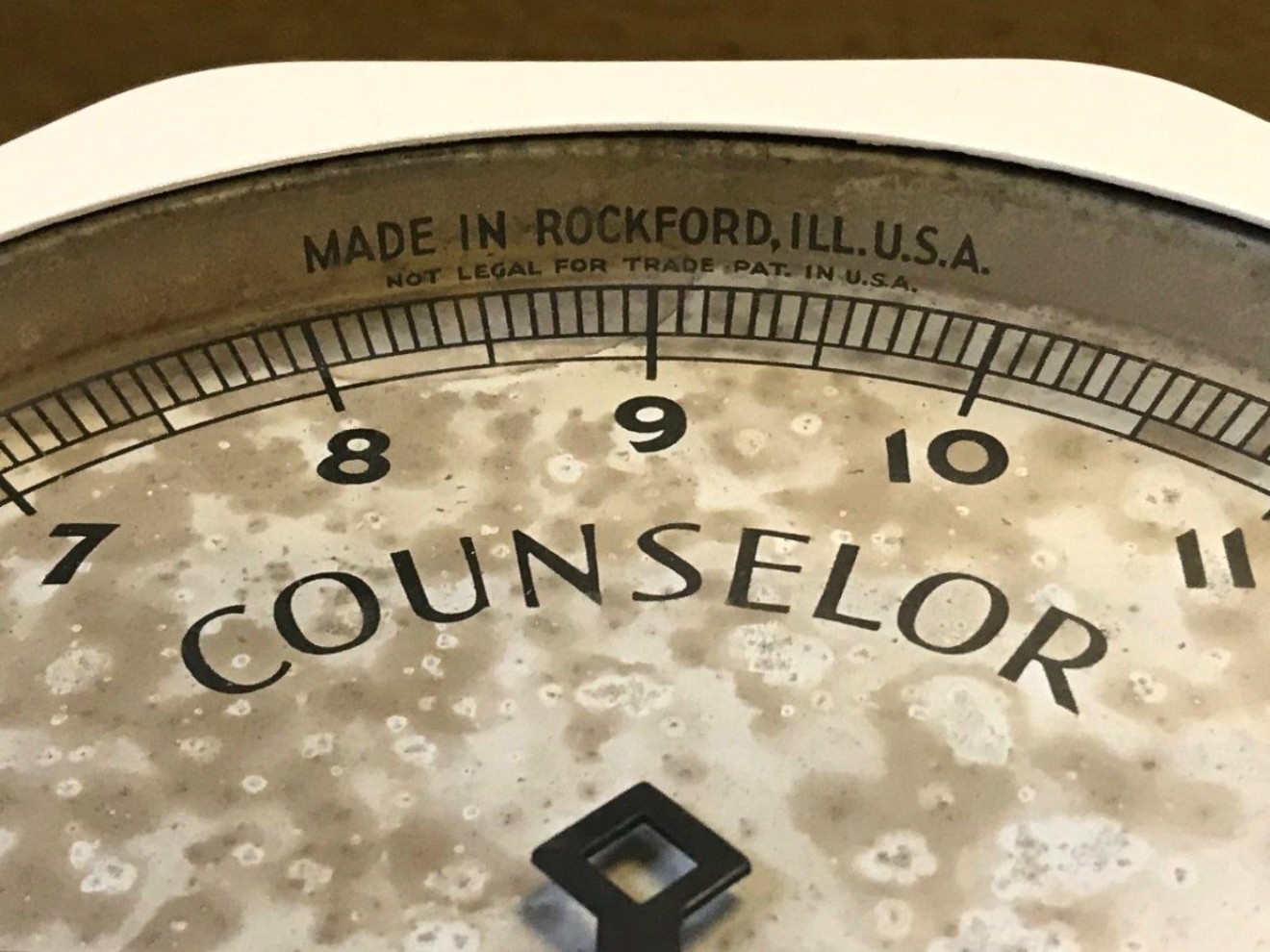 Antique American Bathroom Scales "Counselor" by The Brearly Co Rockford Illinois USA