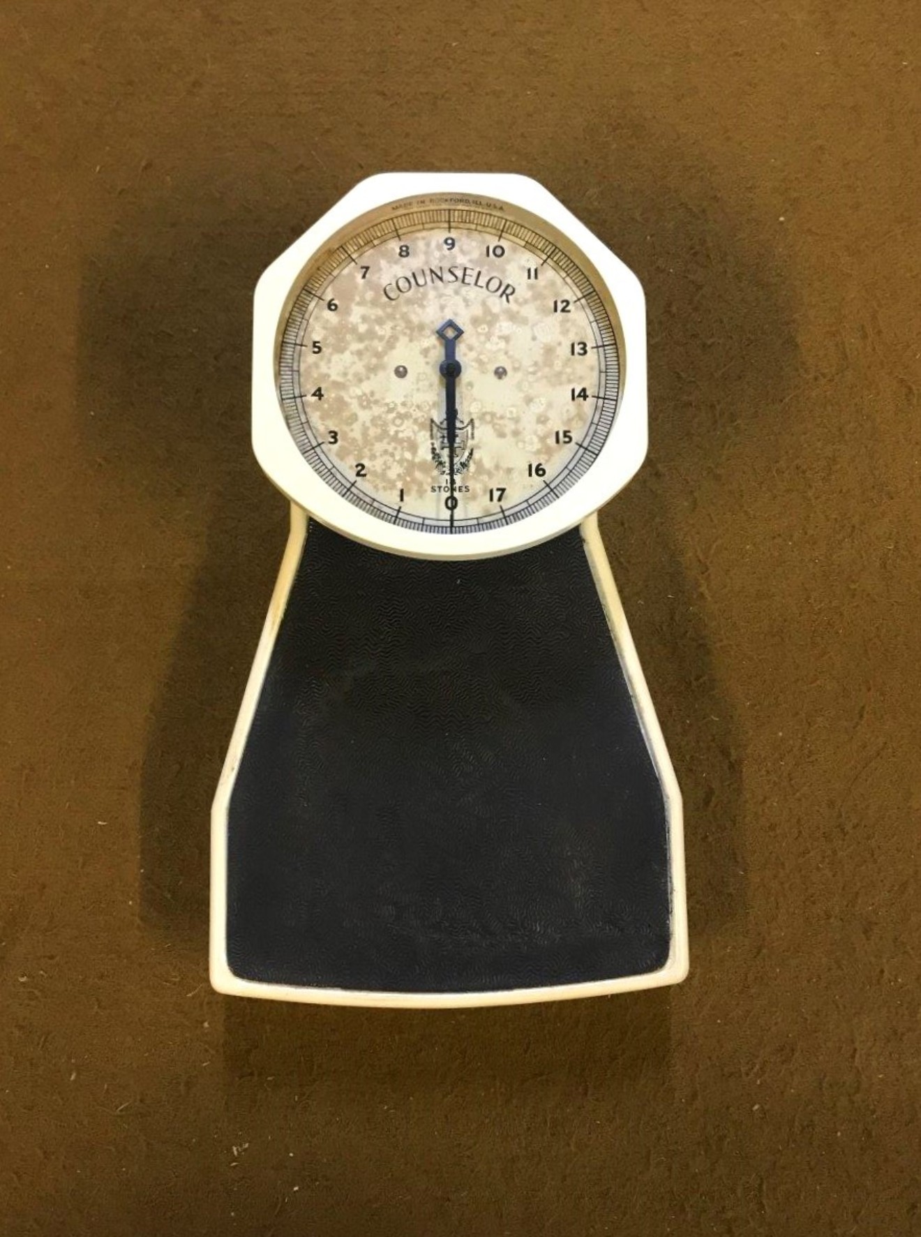 Antique American Bathroom Scales "Counselor" by The Brearly Co Rockford Illinois USA