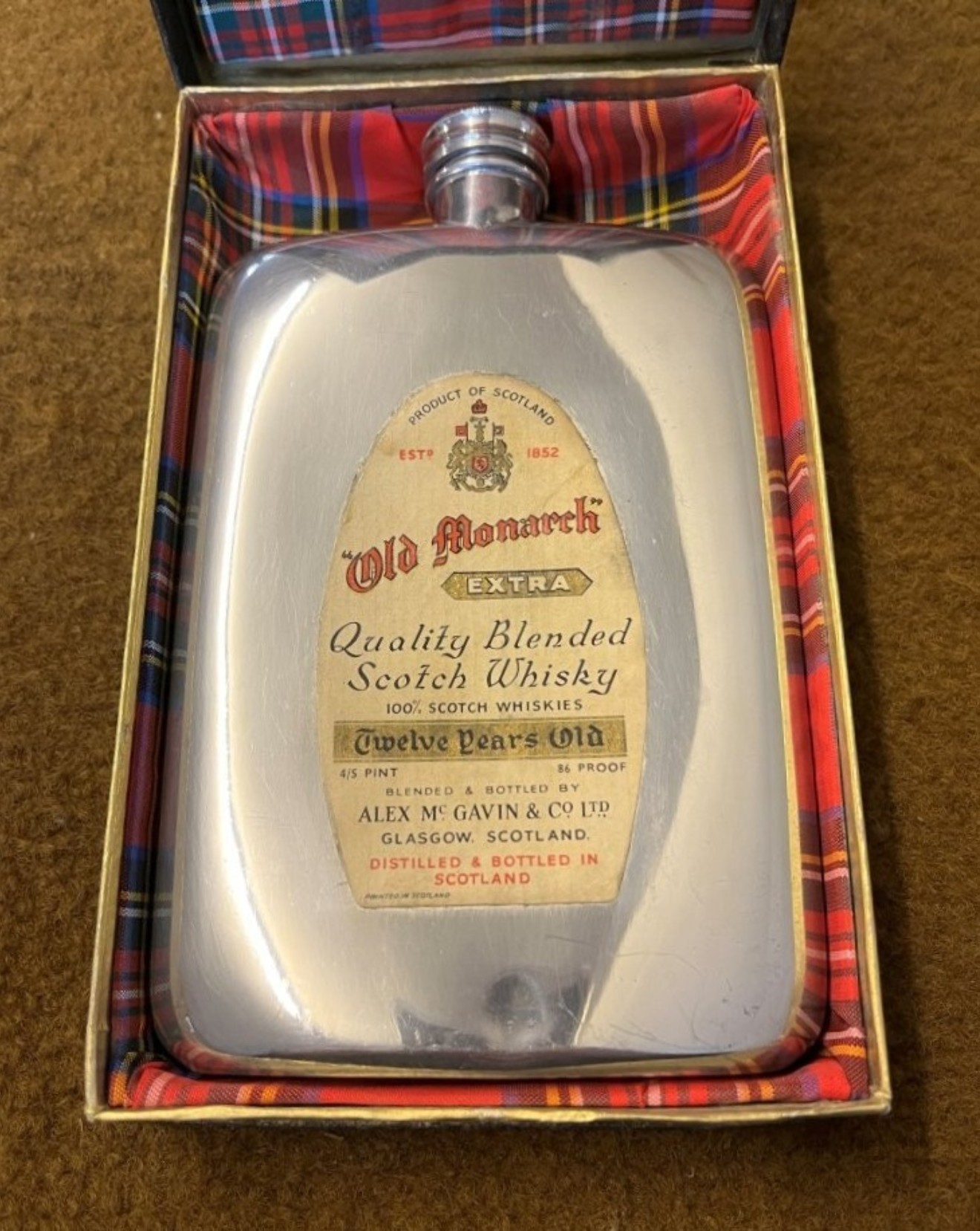 Antique Pewter Spirit Flask by James Dixon & Sons Sheffield