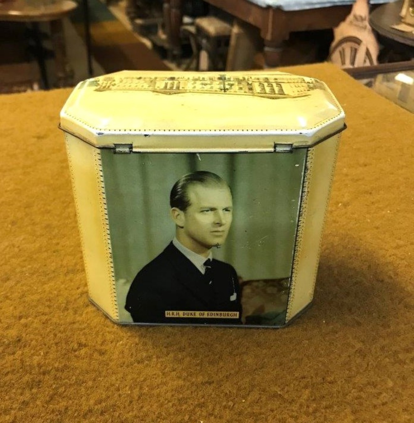 Vintage Tea Caddy Souvenir of the Coronation of H.M Queen Elizabeth II June 2nd 1953