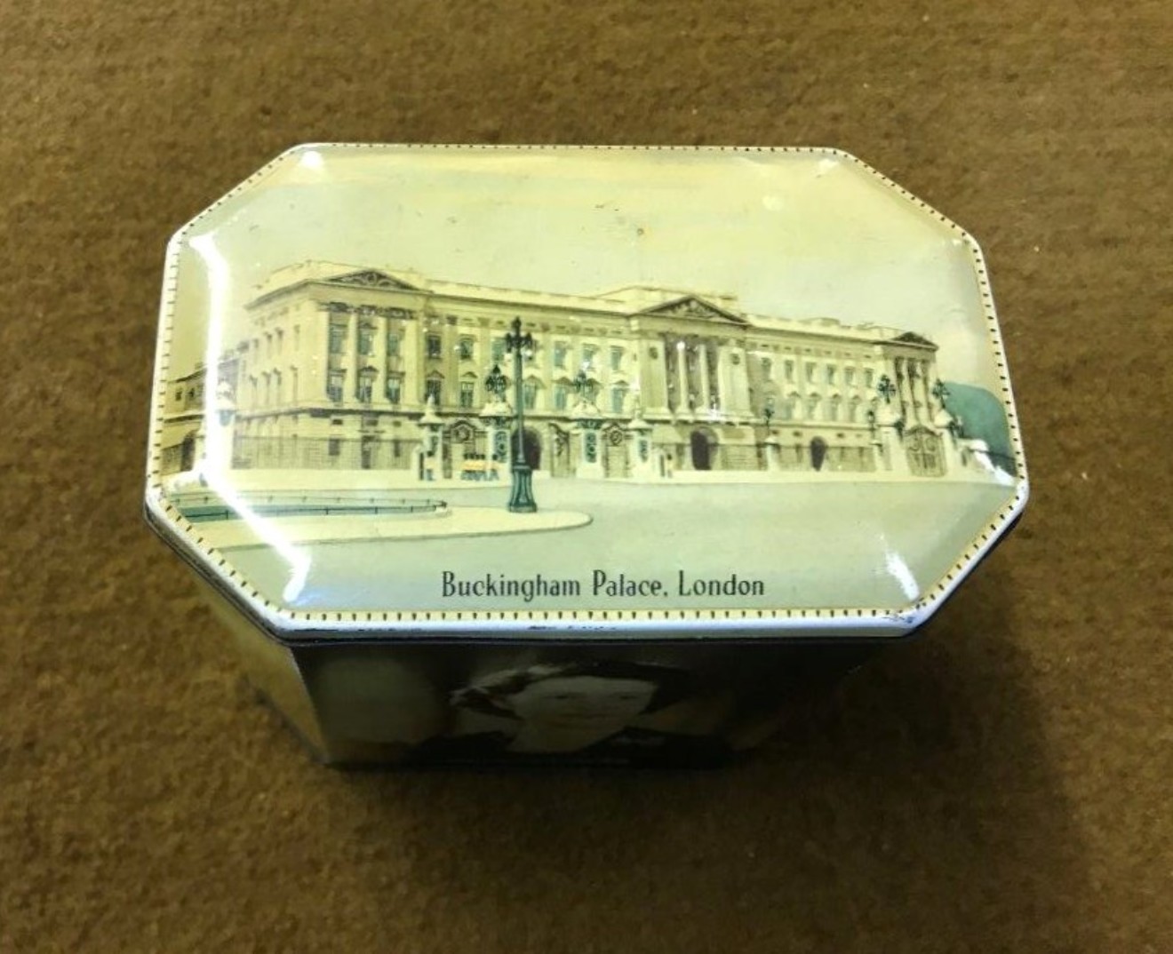 Vintage Tea Caddy Souvenir of the Coronation of H.M Queen Elizabeth II June 2nd 1953