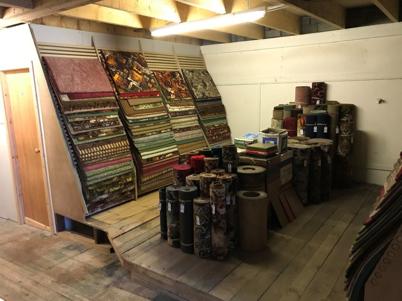 Various Vintage Rugs made from Carpet Remnants, Mix of Hessian and Foam Backed