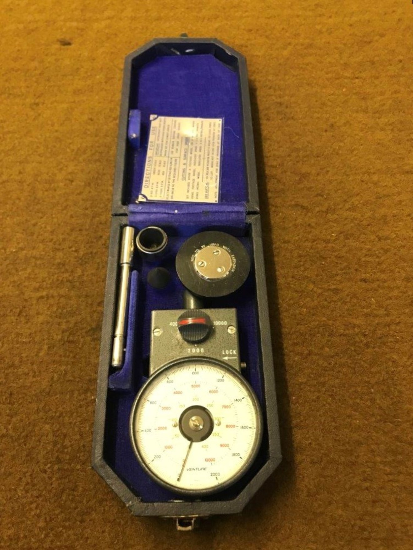 Vintage Venture ATH Handheld Tachometer 0 - 10,000 RPM