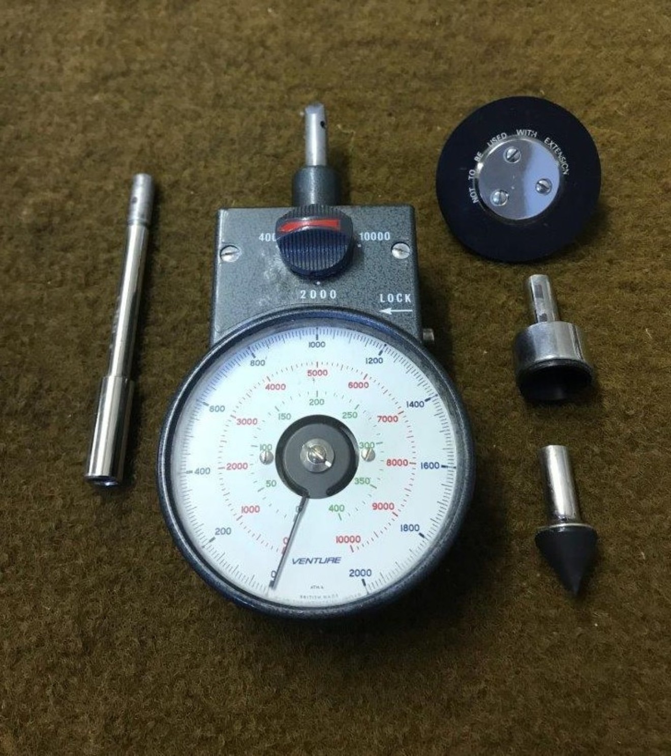 Vintage Venture ATH Handheld Tachometer 0 - 10,000 RPM