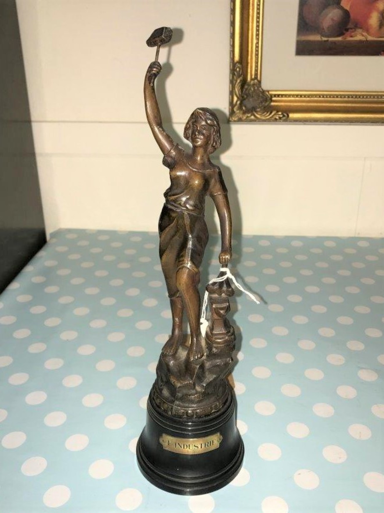 Pair French Spelter Figures